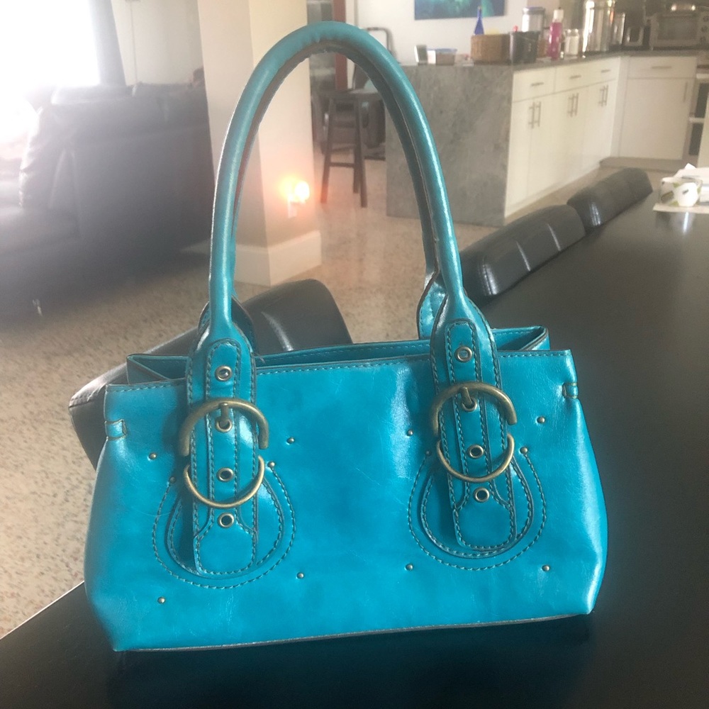 Vintage Aldo blue leather purse